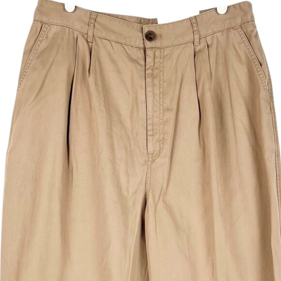 a.n.a. Women's Highest-Rise Tapered Leg Maple Brown Pleated Pants Size 12 NWT - Picture 3 of 11